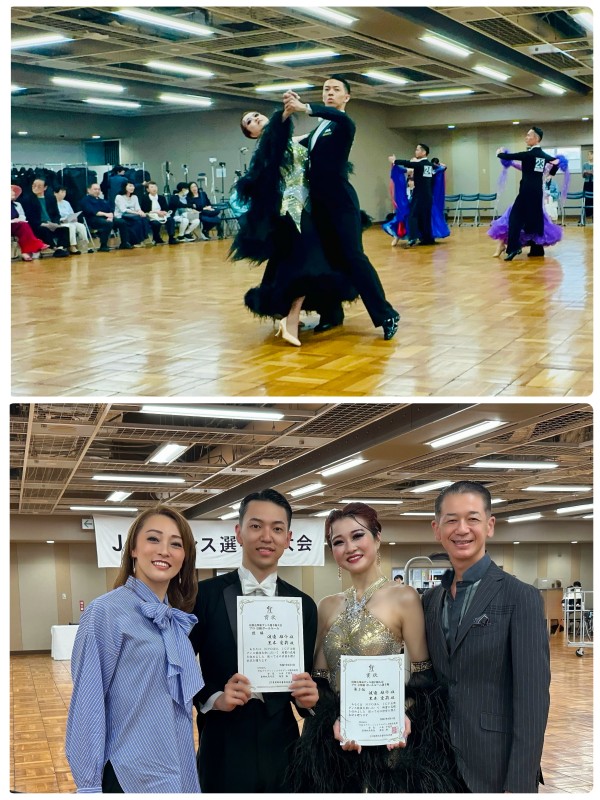 渡邉雄介・黒木愛莉組が4度目のB級戦優勝、選手権は第5位!