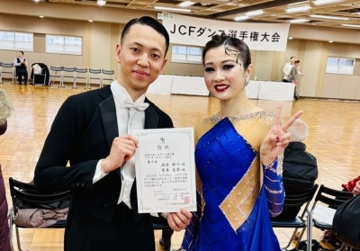 渡邉雄介・黒木愛莉組、今年初戦は第4位入賞！